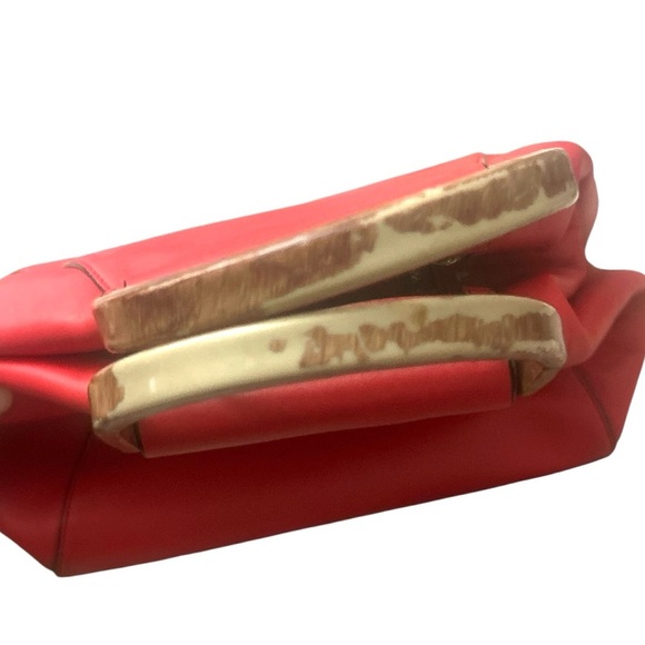 Tory Burch Half Moon Top Handle Bamboo Satchel 2 Way Crossbody Bag Purse - Picture 11 of 12